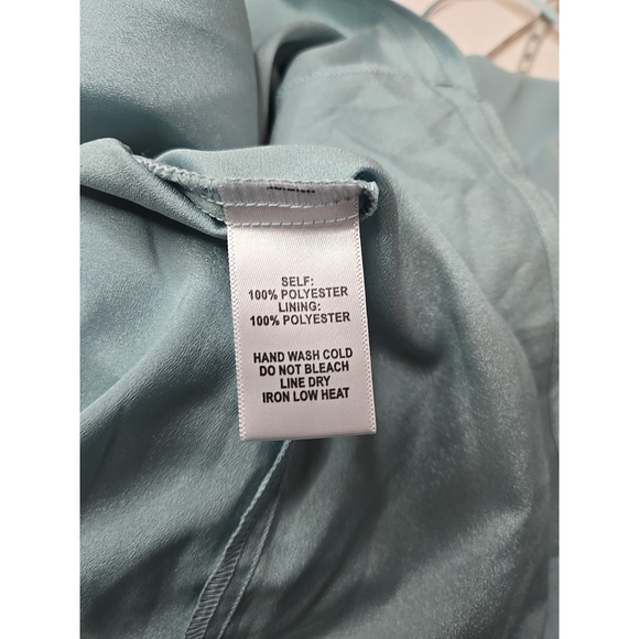 Lulus Small Strapless Maxi Dress Ruffle Turquoise Wedding Guest Formal Flowy - Picture 5 of 11